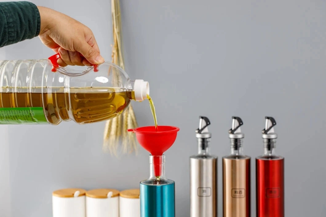 Glass Cooking Oil Container Kitchen Vinegar Dispenser Bottles