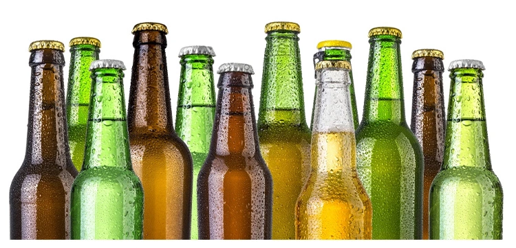 Empty 640ml 650ml 1000ml Green Amber Glass Bottle for Juice Beer Kombucha