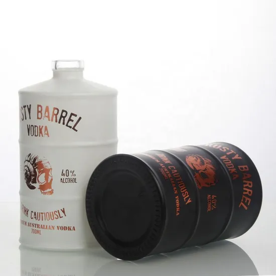 Wholesale Custom Round 700ml 750ml Whiskey Gin Brandy Spirit Liquor Glass Bottle