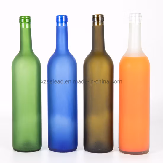 187ml 375ml 500ml 750ml 1000ml Bordeaux Burgundy Shape Red Wine Glass Bottle Green Glass Grape Wine Bottle