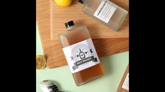 1000ml Round Shape Thick Wall Glass. Wine Bottle with Wood Cork for Household Glass Packaging 