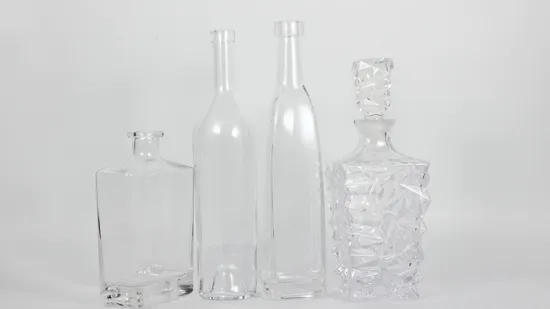 500ml/750ml Spirits Vodka Tequila Gin Liquor Whisky Brandy Glass Bottles 