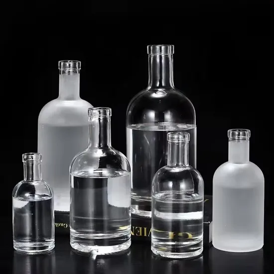 Super Flint Custom Empty 375ml 500ml 700ml 750ml Vodka Whisky Spirits Xo Brandy Alcohol Liquor Glass Bottles 