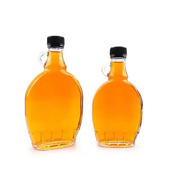 150ml 250ml 375ml 500ml Wholesale Empty Customized Logo Glass Wine Liquor Bottles with Screw Lids 