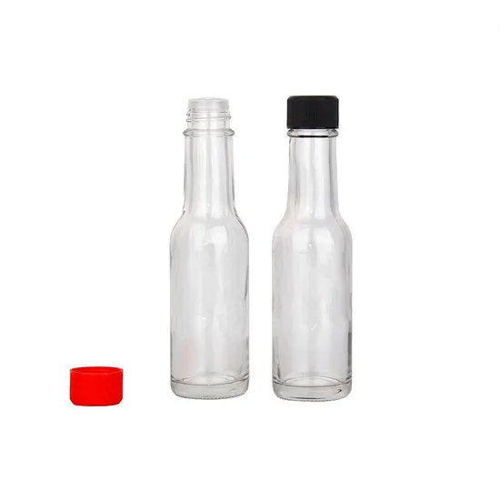 Cheap Price Flack Round Woozy Bottle Sauce Bottle with Screw Lid for Sauce Flint Vinegar in Stock 