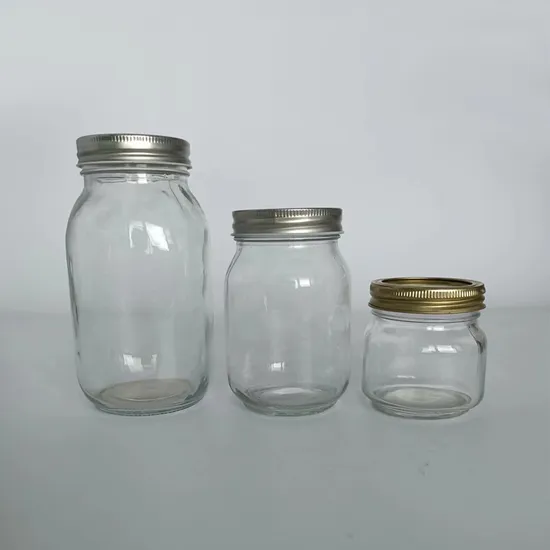 Food Storage Empty Glass Mason Jar Honey Glass Jar