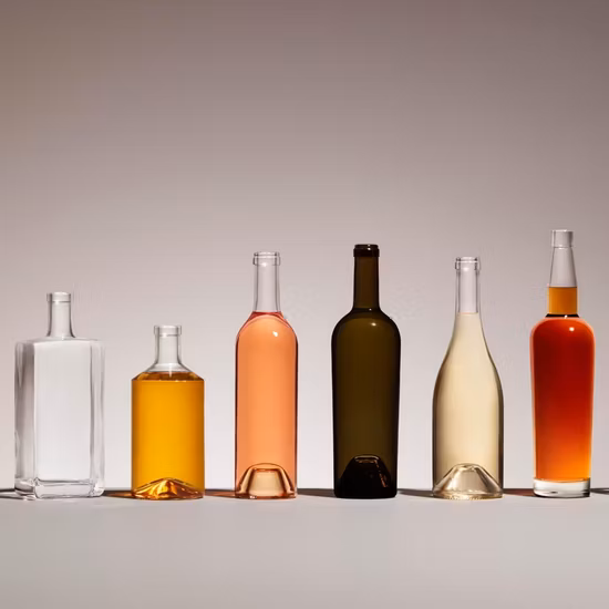 50ml 100ml 200ml 250ml 500ml 700ml 750ml 1 Liter Bespoke Frosted Liquor Vodka Glass Bottle Manufacturer Gin Whisky Tequila Rum Perfume Spirit Beer Bottle